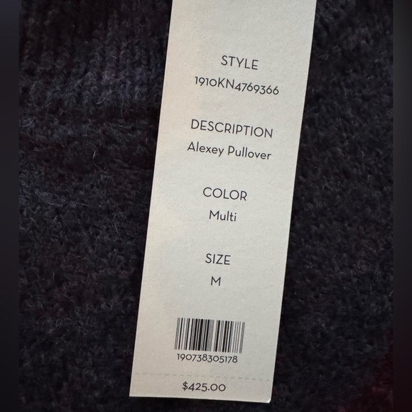 NWT Veronica Beard Alexey colorblock sweater pullover M - Picture 8 of 9
